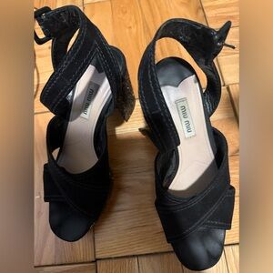 Miu miu heels 38.5 in perfect condition